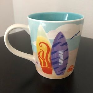 Starbucks Hawaii Coffee Mug 2010 Surfboards